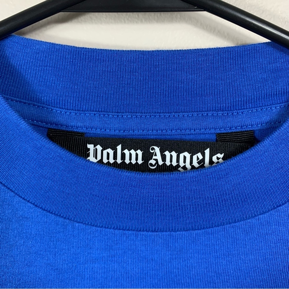 Palm Angels Shark T-Shirt in Blue NWT - Picture 3 of 10